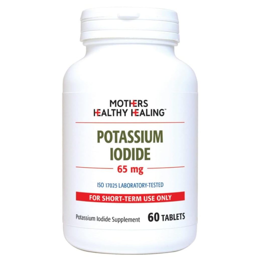 Suplemento de Iodeto de potássio (65 mg), comprimidos de iodo de KI (60 comprimidos)