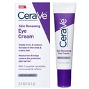 CeraVe creme de olho renascendo da pele para rugas, sob creme de olho com peptídeos + cafeína + niacinamida, para rugas e corvos pés, paraben livre e oftalmologista testado
