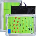 Pure Vie Magnetic Soccer Coaching Tactics Board, Portable Soccer Clipboard for Coaches Soccer Dry Apagar Whiteboard Estratégia Tática Blackboard Football Coach Board with Player Markers, Pen and Eraser