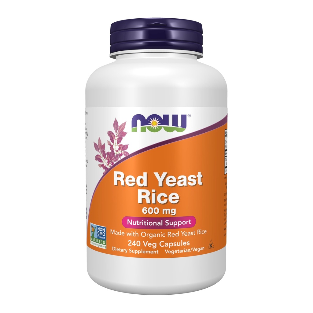 AGORA Suplementos, Rice de fermento vermelho 600 mg, Feito com arroz de fermento vermelho orgânico, 240 Veg Cápsulas