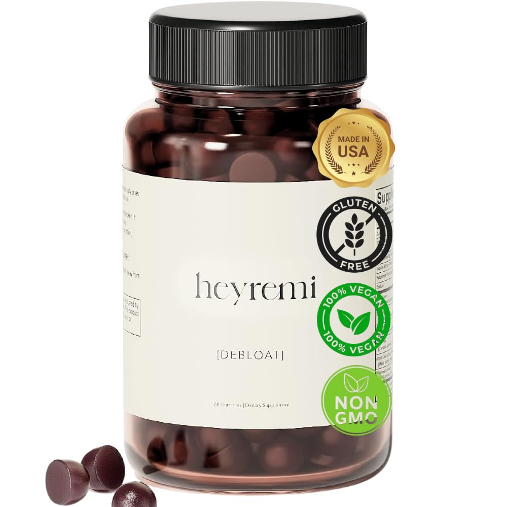 Debloat Gummies – rápido Bloating e gás de alívio- Herbal Digestive Suporte com Apple Cider Vinagre, Dandelion e chá verde- Sinta-se mais leve, confortável e energizado – 60 Gummies