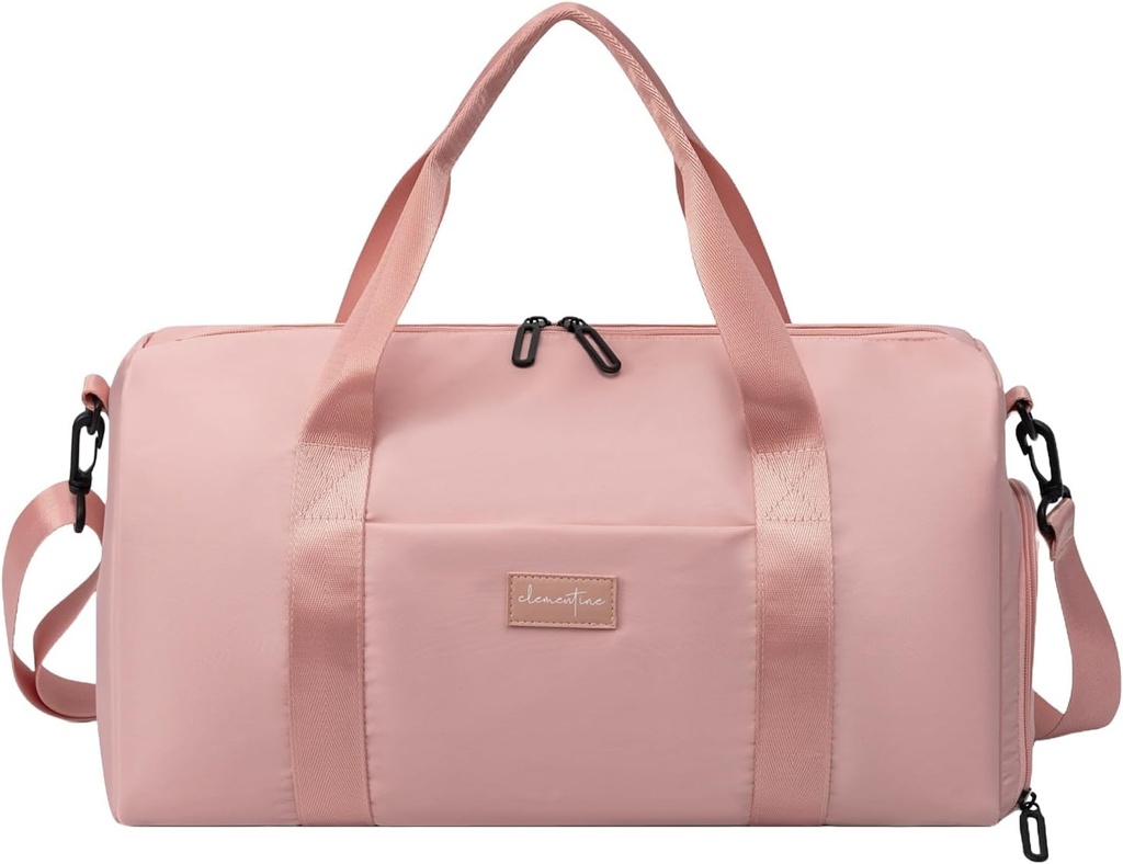 Bolsa de Ginásio para Mulheres com Compartimento de Sapatos e Pocket Molhado □ Saco Duffle de Ginásio Leve Durable com Citação Motivacional e Designs Gráficos