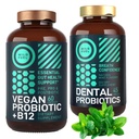 Vegan Probiótico Plus B12 e Oral Probiótico Mint Melhorado Probiótico Bundle