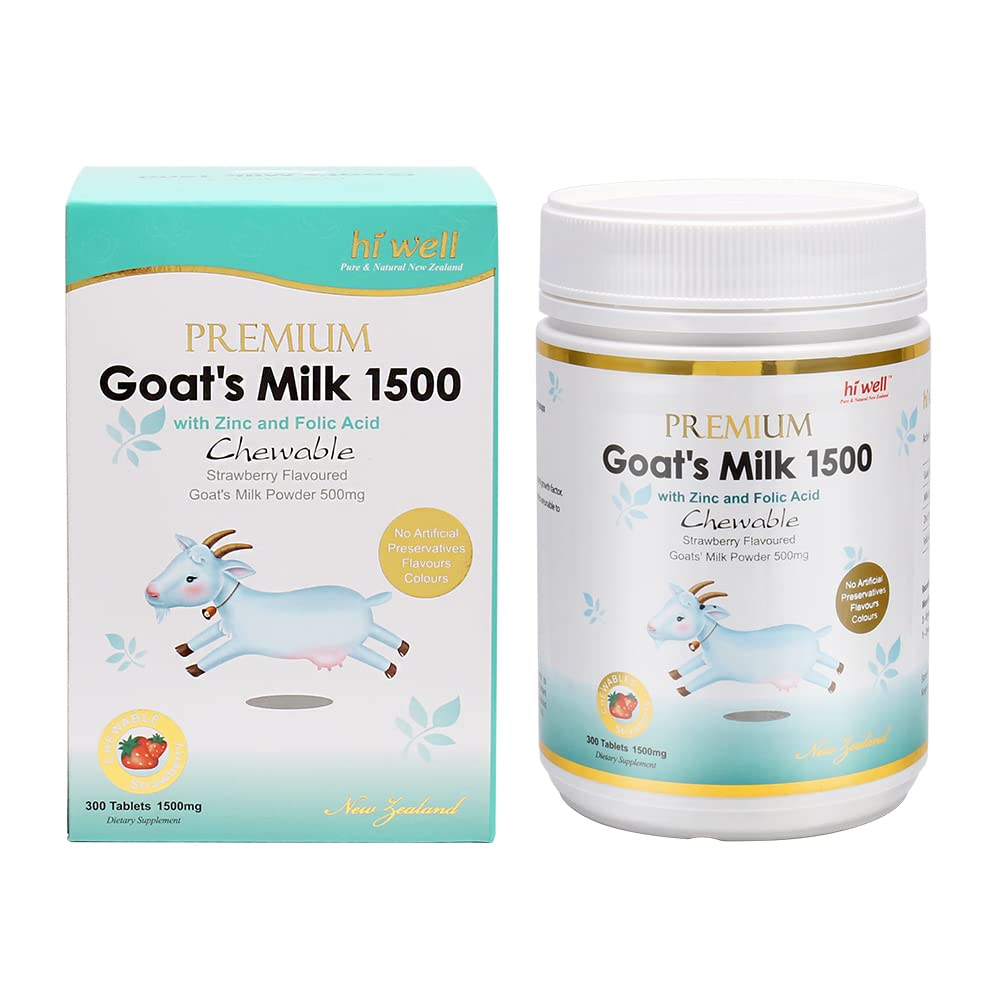 Oi bem Premium Goat's Milk 1500 300Tablets Morango