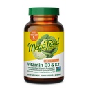MegaFood Vitamina D3 5000 UI (125 mcg) - Suplementos vegetarianos com vitamina D3 K2 - Suporta Ossos, Dentes, Músculos e Saúde Imune - Certificados Não-GMO - 60 Mini Cápsulas, 60 Servimentos