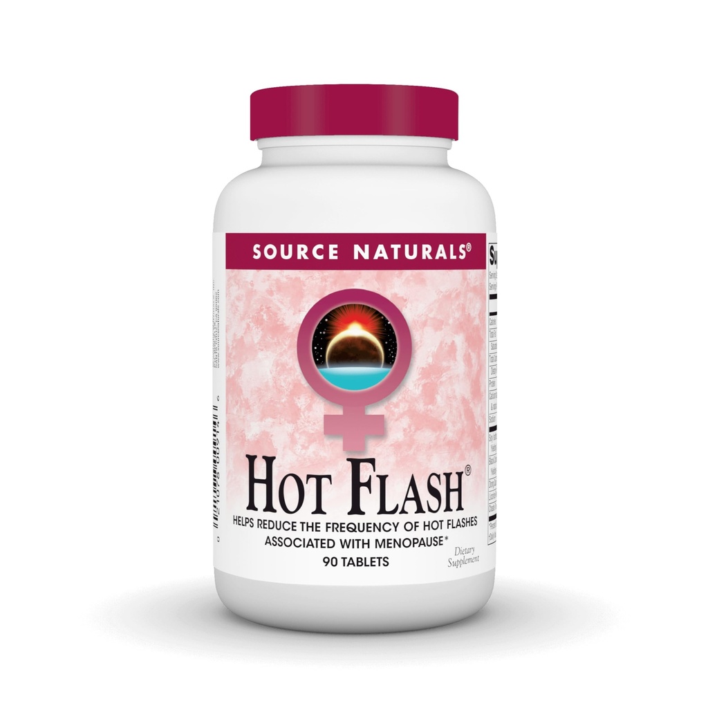 Fonte Naturals Hot Flash, ajuda a reduzir a frequência de flashes quentes * - 90 comprimidos