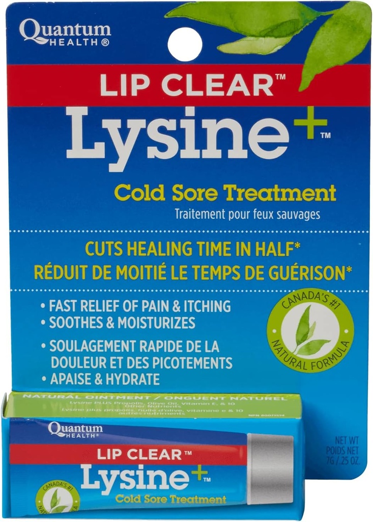 Lip Clear Lysina+ Tratamento de feridas frias 0,25 onças (embalagem de 3)