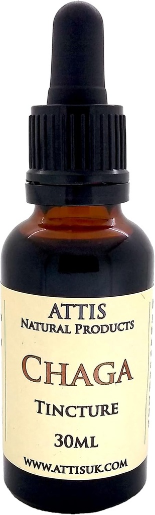 ATTIS Chaga Tintura feita à mão 30ml Todos os ingredientes naturais
