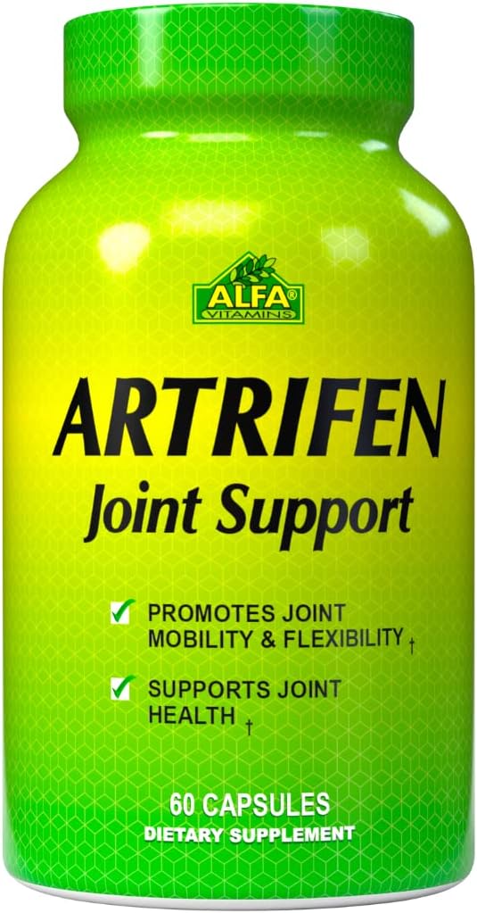 Artrifen 60 Cápsulas - Glucosamina - Condroitina - Extrato de Boswellia - Saúde Conjunta - Problemas de Joelho