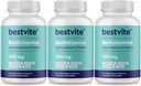 Benfotiamina 300mg (180 Cápsulas vegetarianas) (60x3) Sem estearatos - Sem Dióxido de Silício - Vegan - Não OGM - Sem glúten
