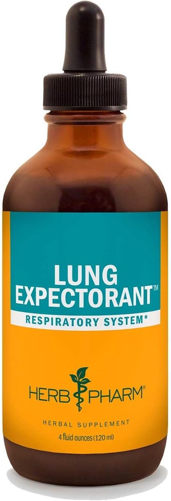 Herb Pharm Lung Expectorant Fórmula líquida de ervas para apoiar a resposta imune respiratória - 4 onça