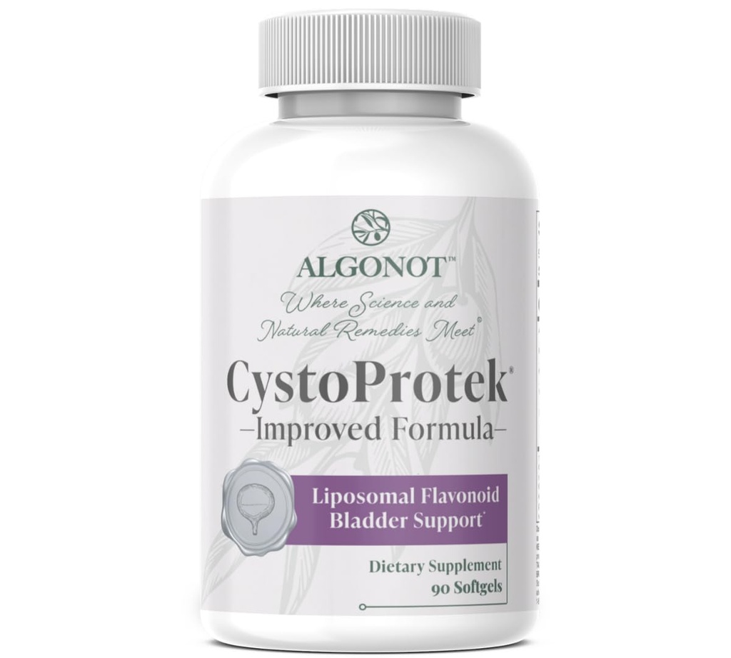 CystoProtek 1 Pack - Fórmula patenteada promove a saúde da bexiga usando uma combinação exclusiva de hialuronato, condroitina e flavonoides naturais