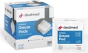 Dealmed 4’’’ x 4’’ 'Sterile Gauze Pads (100 Count) Descartáveis e individualmente embrulhados Medical Gauze Pads, produto de cuidados de feridas para kit de primeiros socorros e instalações médicas (Pacote de 1)