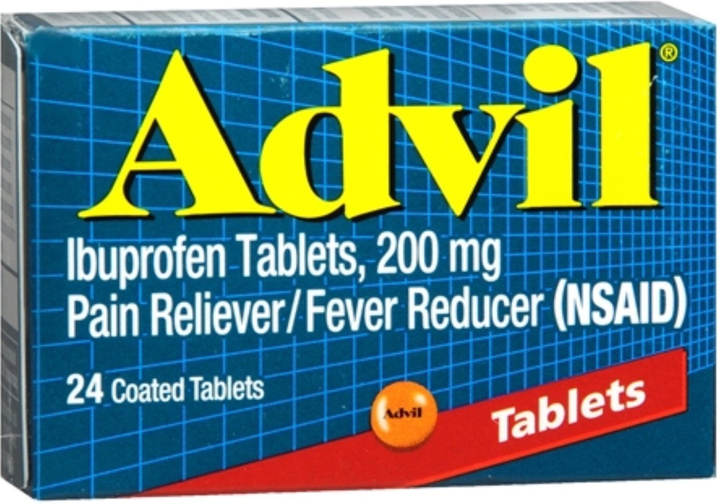 Advil 200 mg Comprimidos Revestidos 24 ea (Pack de 5)