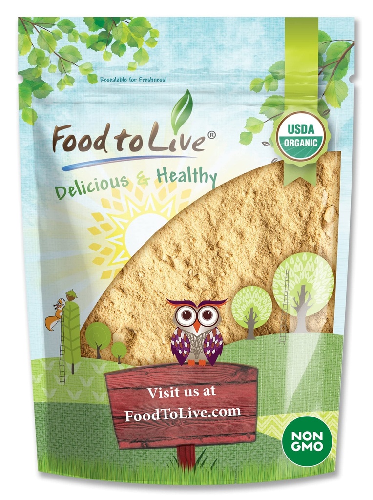 Comida para Viver Maca Orgânico Pó, 4 Ounces Gelatinizado, Não-GMO, Kosher, Vegan, Bulk