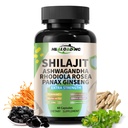 Himalayan Shilajit Cápsulas:Extrato de Himalayan Shilajit Purificado - Energia Natural & Stamina Suporte-Vegan, Não-GMO Ácido Fulvico antigo & Ácido Húmico Natural 60 Cápsulas