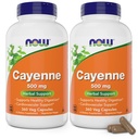 Cayenne (Capsicum annuum) 500 mg, 360 Veg Cápsulas (Pacote de 2)