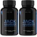 Rize labs - Jack Hammer Libido Booster Suplemento para Homens, Fórmula Tudo Natural para melhorar o desempenho (120 Cápsulas)
