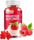 Gummies de glicinato de magnésio - Suplementos de magnésio gratuitos de açúcar para adultos e crianças, pastilhas de magnésio de alta absorção Gelatin Free (60 Count of 1))
