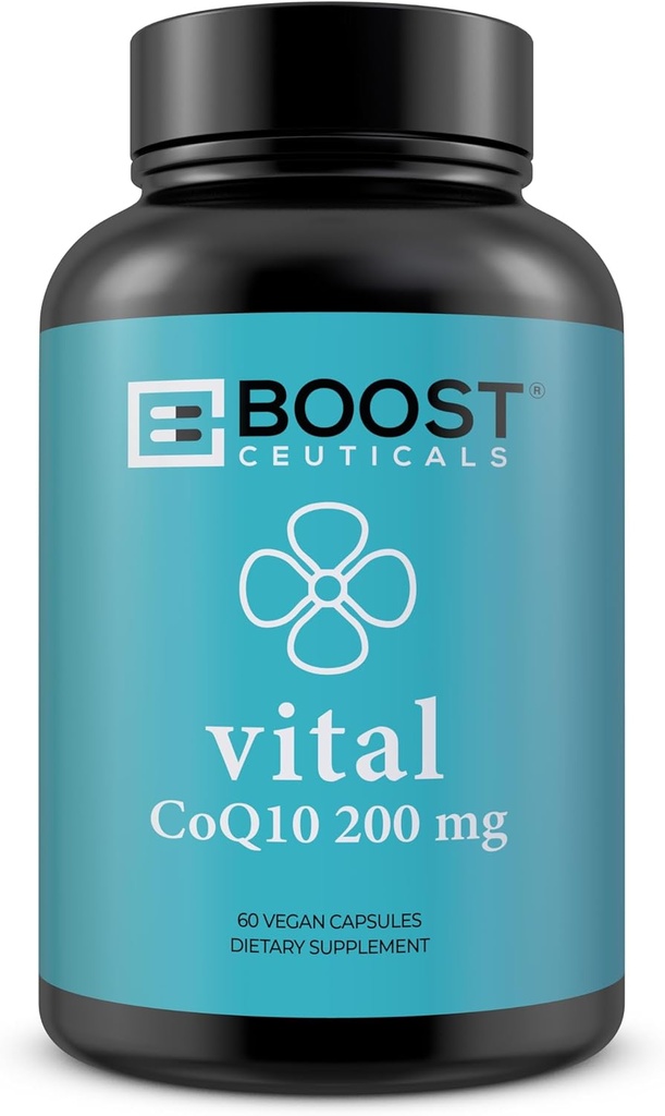 CoQ10 200mg □ Alta Absorção Coq10 com Bioperine □ Pure CoQ10 Vegan Non GMO