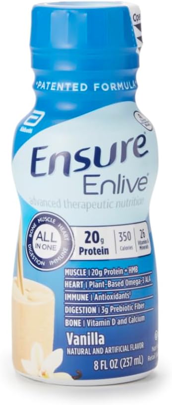 Certifique-se Enlive Advanced Therapeutic Nutrition Shakes, Vanilla, 8 oz Garrafas, Caso de 24