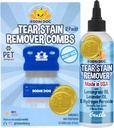 Bodhi Dog Tear Stain Removedor & Tear Stain Removedor Combs - gentilmente remove manchas, sujeira de olhos de estimação - seguro e gentil em cães e gatos - limpa pele delicada - ideal para a prevenção de manchas de ventre e lágrimas