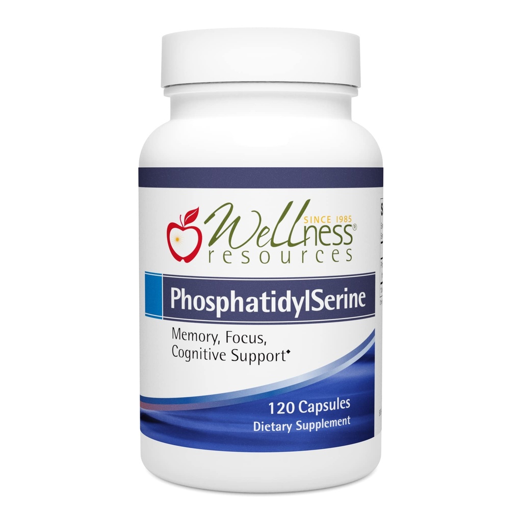 Bem-estar Recursos PhosphatidylSerine Soy-Free Girassol Fonte (100mg, 120 cápsulas) Não-GMO, Vegan ...