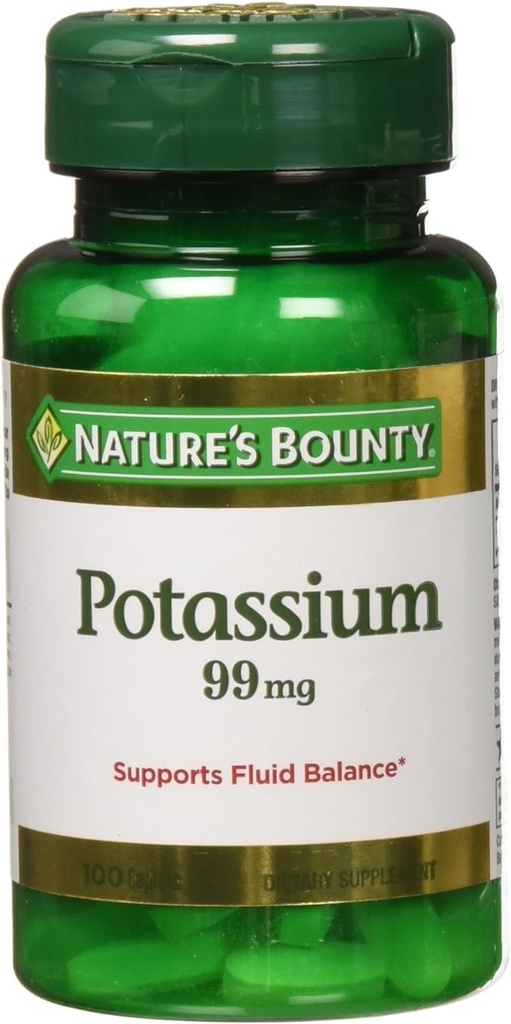 Gluconato de potássio da recompensa natural 300 Caplets (3 X 100 garrafas de contagem)