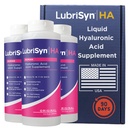 Lubrisyn Hyaluronic Acid Oral Joint Supplement – Liquid HA Formula for Humans – Promove apoio conjunto, mobilidade, flexibilidade, hidratação e função saudável para homens e mulheres – Original 3 x 11.5 oz