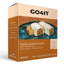 GO4IT Health Replacement Bar, High Protein Nutrition Bar, High Fiber, Low Calories, KETO friendly, On-the-go, Weight Loss Food Bar, 7/Box - (Vanilla Caramel Crunch)