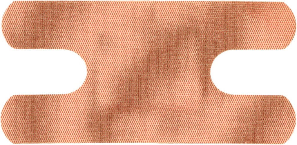 Henry Schein Bandages adesivos de tecido estéril Knuckle, 1,5" x 3" – Individualmente embrulhado Primeiros Socorros Tiras de cuidados de feridas para juntas de dedos, flexível e durável – 100/Bx