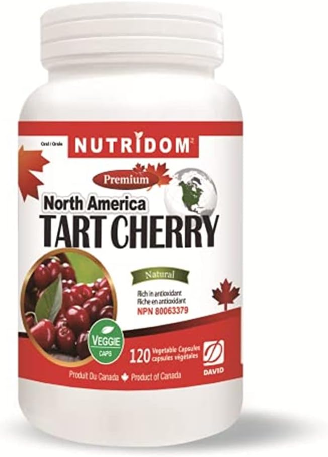 Nutrido North-American Tart Cherry 500mg-120 VCaps, Natural, Não-GMO