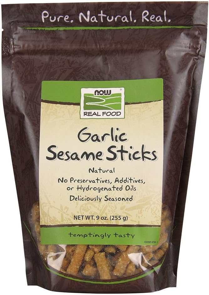 NOW Foods Alho Bastões de Sésamo, 9 oz Bag