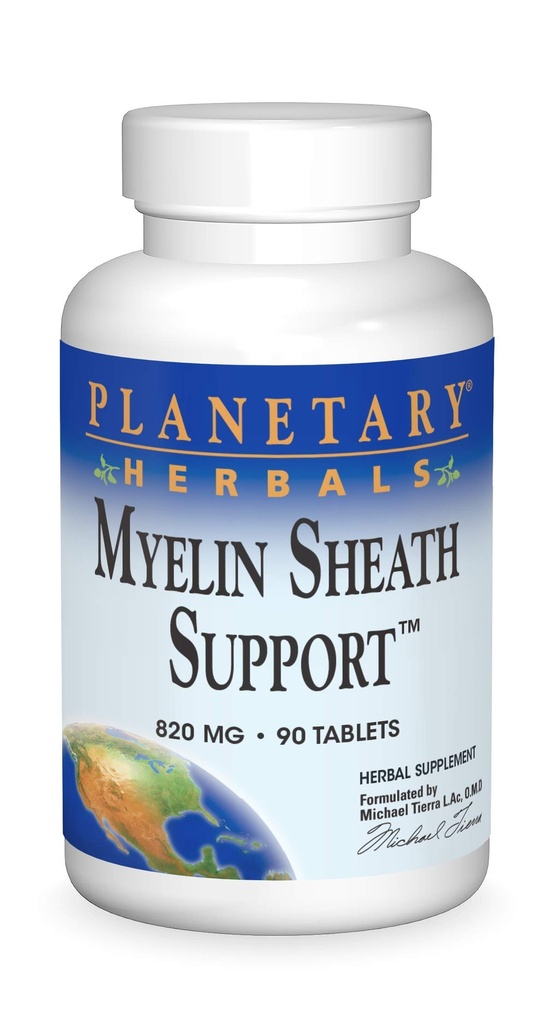 Plantas planetárias Myelin Sheath Suport Tablets, 90 Count