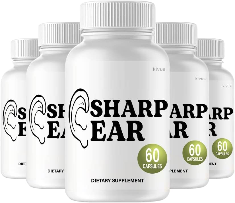 (5 Pack) Sharp Ear - Sharp Ear Advanced Tinnitus Support Supplement (300 Cápsulas)