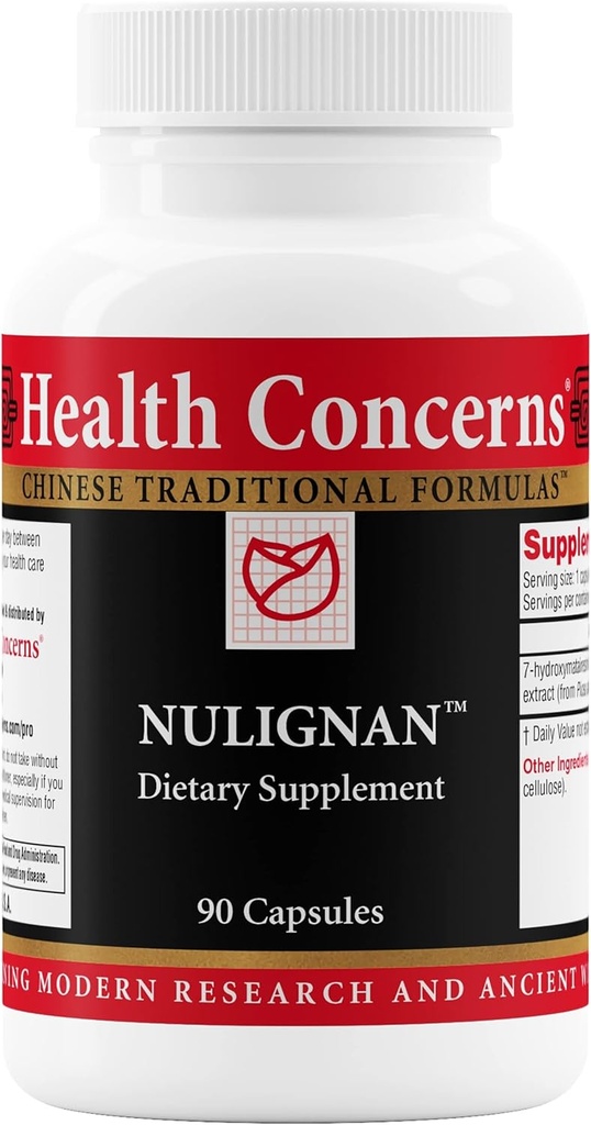Preocupações de saúde NuLignan – Relief Menopause & Hormonal Balance Supplement – Cardiovascular & Estrogen Support – Chinese Herbal Supplement for Men & Women – Bone & Heart Health – 90 Cápsulas