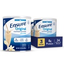 Certifique-se Original Vanilla Nutrition Powder □ Vanilla Protein Powder □ Pequeno Shake Mix de substituição de refeições □ 8g Protein, 24 Vitaminas & Minerals □ Saúde Imune □ 14,1 oz - 3 pacote