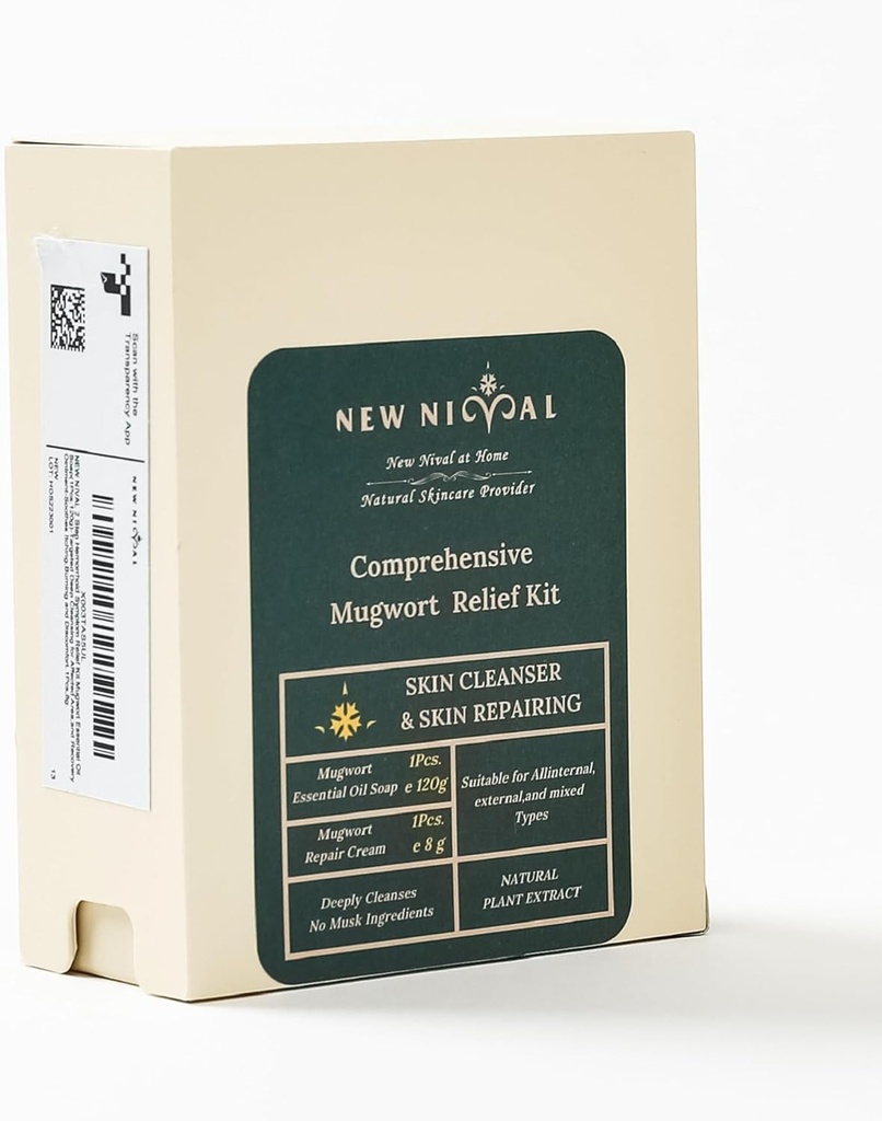 2 Passo Hemorroid Symptom Relief Kit. Mugwort Essential Oil Soap (1Pcs, 120g)-Limpeza profunda para área afetada, e recuperação de unguento acalma coceira, queima e desconfort.1Pcs,8g.