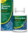 MagniLife Earach Relief, Fast-Acting Alívio Natural para Nadadores Ouvir, Dor e Desconforto de Alergias, Frio e Gripe - 90 Comprimidos de Dissolver Rápido