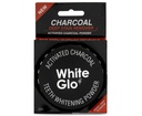 Branco Glo Ativado Dentes de Carvão Whitening Powder, Altamente Absorvente para Limpar Manchas Profundas e Descoloração, Sabor fresco de hortelã