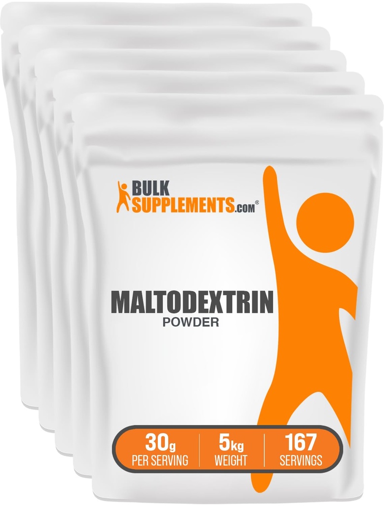 BulkSuplements.com Maltodextrina em pó - Maltodextrina Suplemento para aumento de energia, Grau de Alimentos - Sem sabor e sem glúten, 30g por serviço, 1 kg (2,2 lbs) (Pacote de 1)