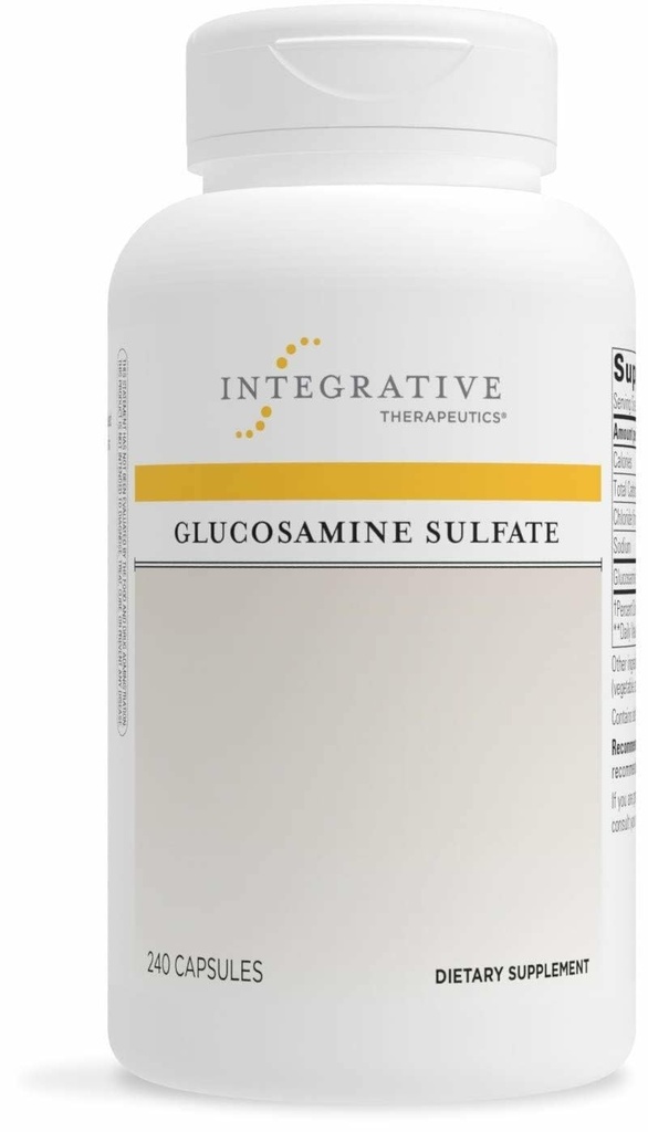 Terapêutica Integrativa Sulfato de Glucosamina - Suplemento de Suporte de Cartilagem* - Bloco de Cartilagem - Sem Glúten & Sem Dairy - 240 Cápsulas (80 Servimentos)
