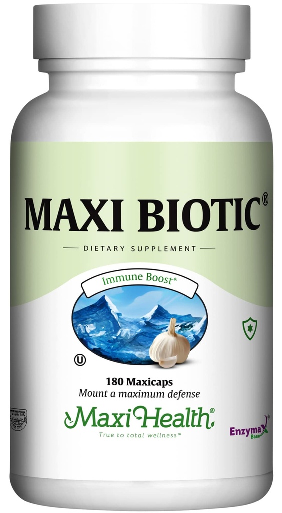 Maxi Health - Maxi Biotic Aged Alho Extract Cápsulas (180 Count)