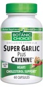Escolha botânica Super Alho Plus Cayenne, 60 Cápsulas