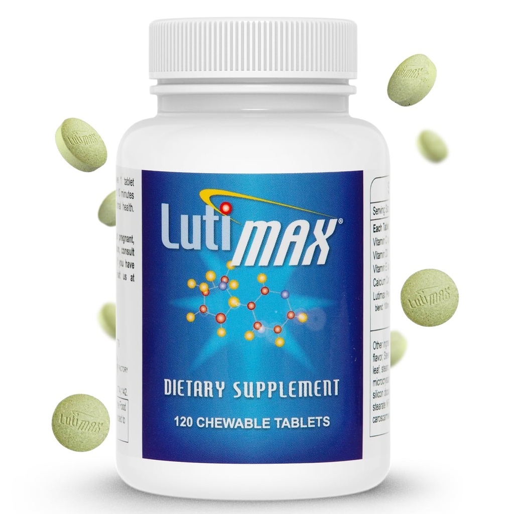 Lutimax Luteolin Complex w/Rutin - Suplementos cerebrais de suporte imunológico - Bioflavonoides w/Vitamina C, D & E para problemas articulares, musculares e dietéticos - Antioxidantes Suplemento w/Imune Support - 120 Comprimidos
