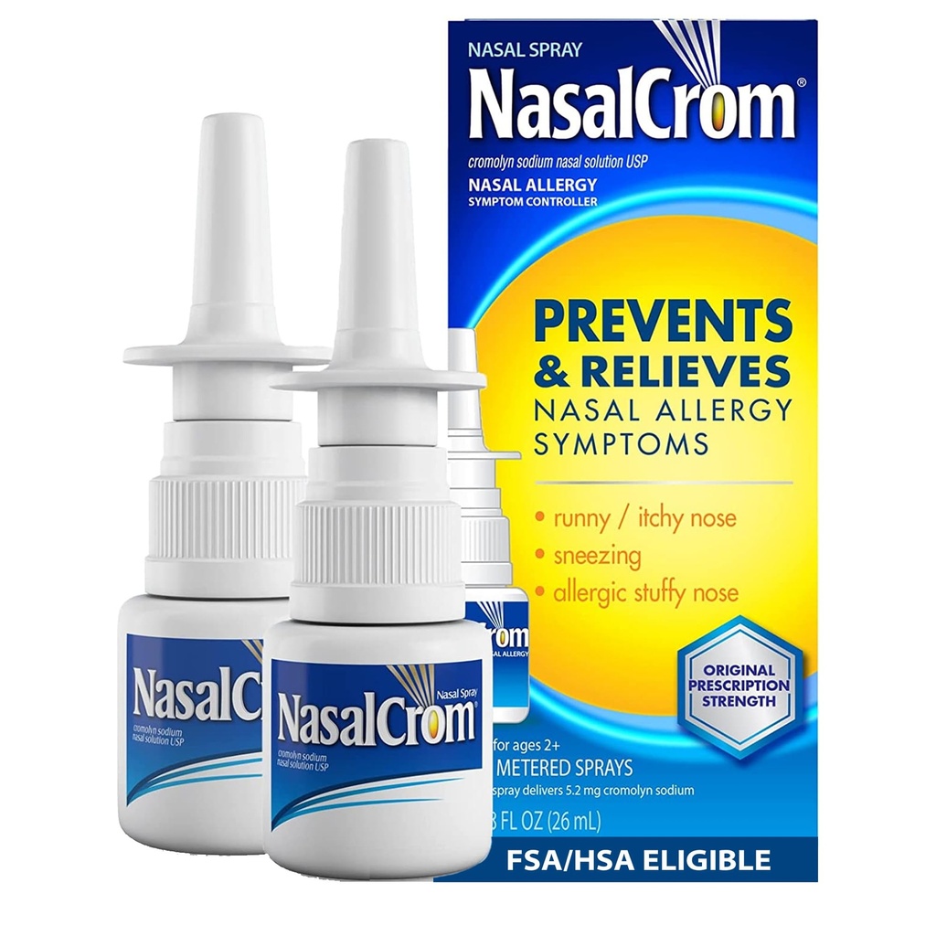 Controlador de Sintomas de Alergia NasalCrom Nasal .200 Sprays .88 FL OZ (2 embalagem)