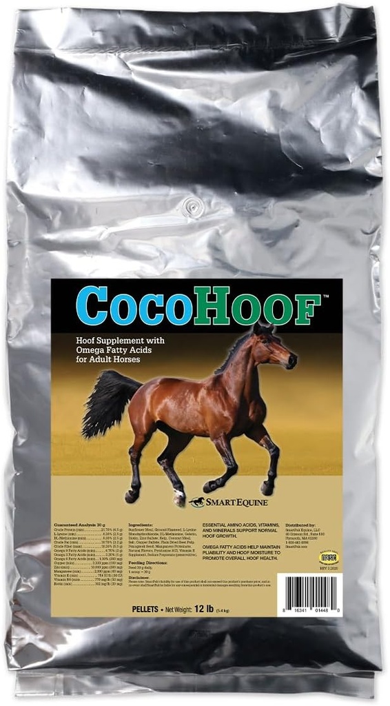 SmartEquine CocoHoof .Howf Suplementos para cavalos . Biotina para cavalos Hooves .