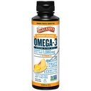 Barlean de Omega 3 óleo de peixe suplemento líquido com vitamina D para homens e mulheres, Mango Peach, 1080mg EPA e DHA Fatty Acid, 8 onças