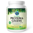 Terra inteira e mar de fatores naturais, proteína fermentada orgânica & Verdes, Vegan suplemento alimentar inteiro, sem sabor, 1 lb 9 Oz