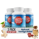 Vertigo Relief Product & Non-Drowsy Motion Sickness Pills: Náusea e Tonturas, Ginger & Grape Seed Formula, Equilíbrio Interior do Ouvido, Carro, Cruzeiro & Viagem Essencial, Suporte Estômago (80 Count – Pack of 3)